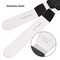 Angled Icing Spatula, Stainless Steel Offset Spatula, Cake Spatula Set of 2 Black 6, 8 inch Blade